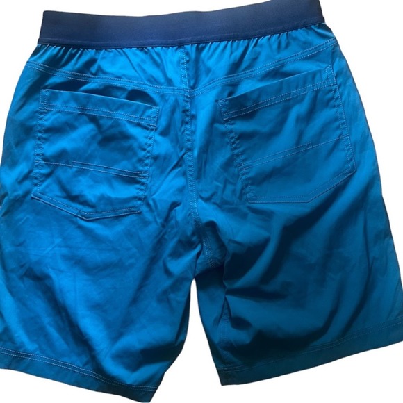 Marmot men’s teal blue pull on athletic stretch outdoor shorts size medium - Picture 2 of 5